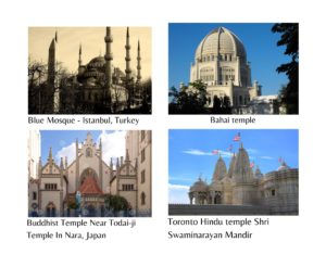 Various Religions with Obelisks